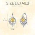 wholesale Sterling Silver Flower Leverback Earrings for Women Teens Birthday-0-22