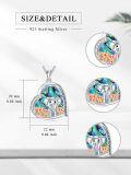 wholesale 925 Sterling Silver Elephant Family Pendant Necklace with 1-5 Cubs Mothers Day Gifts for Women-0-28