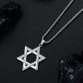 wholesale 925 Sterling Silver Gold Plated Star of David Pendant  - Evil Eye Protection Jewelry for Men Women-0-3