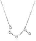 wholesale 925 Sterling Silver Austrian Crystal Zodiac Pendant Necklace - 12 Constellations Astrology s for Women-0-0