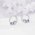 wholesale 925 Sterling Silver Unicorn Hoop Earrings - Adorable Gift for Her-0-2