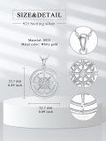 wholesale TOUPOP 2024 Graduation Gifts Compass Necklace Sterling Silver Compass Pendant Jewelry For Women Christmas Birthday Gift To Friends Girlfriend -0-3