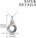 wholesale Sterling Silver Crystal Unicorn Pendant Necklace Gift for Women-0-7