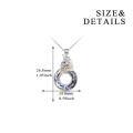 wholesale 925 Sterling Silver Unicorn Pendant Necklace Wholesale With Crystal-0-7