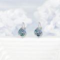 wholesale 925 Sterling Silver Abalone Shell Celtic Trinity Knot Leverback Earrings Triquetra Tree of Life s for Women Girls-0-3