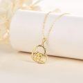 wholesale 14K Gold Love Birds Pendant Necklace Minimalist Fine s for Her Valentines Day Anniversary Birthday Present-0-1