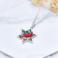 wholesale Sterling Silver Cardinal Pendant Necklace Memorial Sympathy Gift for Women Mom Wife-0-4