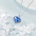 wholesale Sterling Silver Austrian Crystals Love Heart Pendant Necklace for Women-0-4