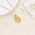 wholesale Sterling Silver Birthstone Birth Flower Necklace for Women Her Mom Sister-0-2