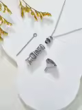 TOUPOP Sterling Silver Snake Urn Necklace For Ashes Memorial Jewelry-0-3