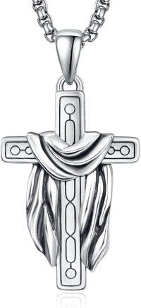 wholesale 925 Sterling Silver Jesus Christ INRI Cross Crucifix Pendant Necklace for Men & Women-E-Holy Cross