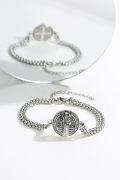 wholesale 925 Sterling Silver Catholic Saint Medal Protection Bracelet  for Men Women -0-2