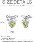 wholesale 925 Sterling Silver Heart Birthstone Stud Earrings Women s Birthday Jewelry Christmas Gifts-0-3