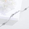 wholesale 925 Sterling Silver Faith Cross Angel Wing Anklet Bracelet Religious  for Women-0-2