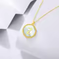 wholesale Gold 925 Sterling Silver Mother of Pearl Z Initial Pendant Necklaces Wholesale for Women-0-1