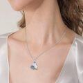 wholesale 925 Sterling Silver Crystal Angel Wing Heart Pendant Necklace for Women Gifts for Mom and Girlfriends-0-1