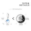 wholesale 925 Sterling Silver Pink Opal Round Drop Earrings for Women Girls-0-34