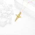 wholesale 14K Gold Crucifix Pendant Necklace Christian s for Men & Women-0-2