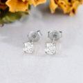 wholesale 925 Sterling Silver Natural Diamond Cluster Flower Stud Earrings for Women-0-1