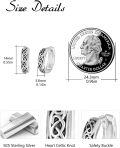 wholesale Sterling Silver Norse Viking Celtic Knot Hoop Earrings for Women Men Unisex-0-7