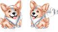 wholesale 925 Sterling Silver Corgi Stud Earrings for Women -0-0