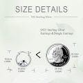 wholesale 925 Sterling Silver Cute Koala Hoop Earrings-0-4
