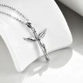 wholesale 925 Sterling Silver Angel and Jesus Pendant Chain Necklaces for Women Religious Gifts-0-1