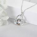 wholesale 925 Sterling Silver Axolotl Pendant Heart-Shaped Necklace - Cute Animal s for Women-0-3