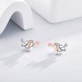 wholesale 925 Sterling Silver Bird Flower Stud Earrings for Women-0-4