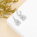wholesale 925 Sterling Silver Dragon Shape Dangle Drop Earrings  for Women Girls-0-3