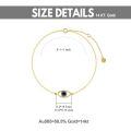 TOUPOP 14K Yellow Gold Evil Eye Anklet For Women, Christmas Gift-0-3