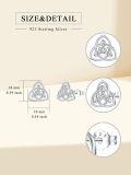 wholesale 925 Sterling Silver Trinity Knot Stud Earrings - Irish  for Women-0-1