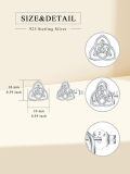 wholesale 925 Sterling Silver Trinity Knot Stud Earrings - Irish  for Women-0-1