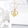 wholesale 14K Gold I Love Soccer Football Heart Pendant Necklace s for Women Girls Mother's Day Birthday Anniversary Christmas Present Ideas-0-4