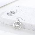wholesale 925 Sterling Silver Reindeer Drop Earrings for Women Girls Holiday Xmas Gift-0-1