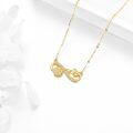 wholesale 14K Gold Infinity Sunflower Pendant Necklace for Women Girls Gifts-0-2