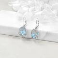 wholesale Sterling Silver Moonstone Leverback Teardrop Dangle Earrings for Women-0-44