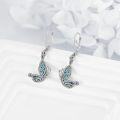 wholesale 925 Sterling Silver Abalone Shell Anchor Shape Dangle Drop Earrings for Women Girls Mom Daughter Gifts-0-3