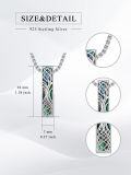 wholesale Sterling Silver Opal Urn Necklace for Ashes Cremation Jewelry-0-84