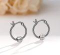 wholesale 925 Sterling Silver Basketball Hoop Earrings for Women and Girls-0-1