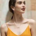 wholesale 14k Gold Infinity Heart Necklace-0-1