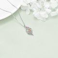 TOUPOP Sterling Silver Birthstone Infinity Sister Necklace Engraved 'Always My Sister Forever My Friend'-0-3