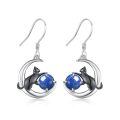 wholesale 925 Sterling Silver Cat And Moonstone Earrings-0-0