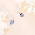 TOUPOP Sterling Silver Crystal Nurse Stethoscope Heart Earrings Medical Jewelry Gift-0-4