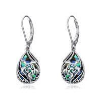 wholesale 925 Sterling Silver Earrings Wholesale With Abalone Shell And Sea Turtle Design-Sea Turtle