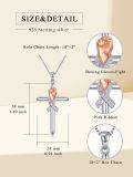wholesale 925 Sterling Silver Pink Ribbon Fist Cross Pendant Necklace for Women - Breast Cancer Awareness Jewelry-0-1