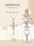 wholesale 925 Sterling Silver Pink Ribbon Fist Cross Pendant Necklace for Women - Breast Cancer Awareness Jewelry-0-1