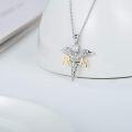 wholesale TOUPOP Nurse Gifts For Women 925 Sterling Silver Caduceus Angel Wing Rn Necklaces Jewelry Gifts For Nurses Doctors Medical Students Nurses Week Appreciation Graduation Christmas Gift -0-4