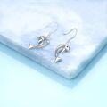 wholesale 925 Sterling Silver Dolphin Drop Earrings for Women and Girls-0-4