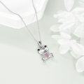 wholesale 925 Sterling Silver Frog Heart Charm Pendant Animal Necklace s for Women-0-3